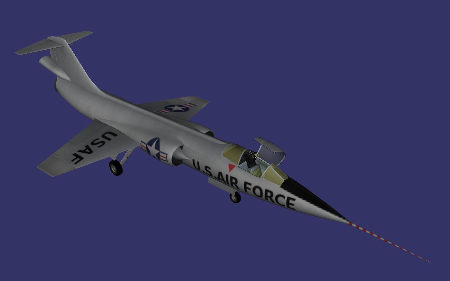 Lockheed NF104A 3D model CGTrader