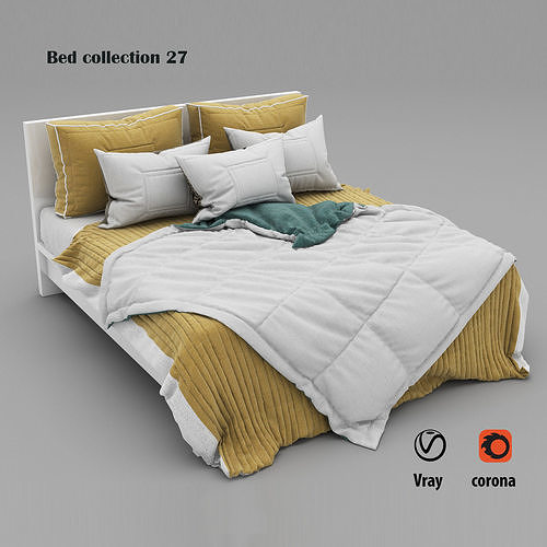 Bed collection 27 3D model
