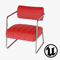 Eileen Gray Bonaparte Chair UE4