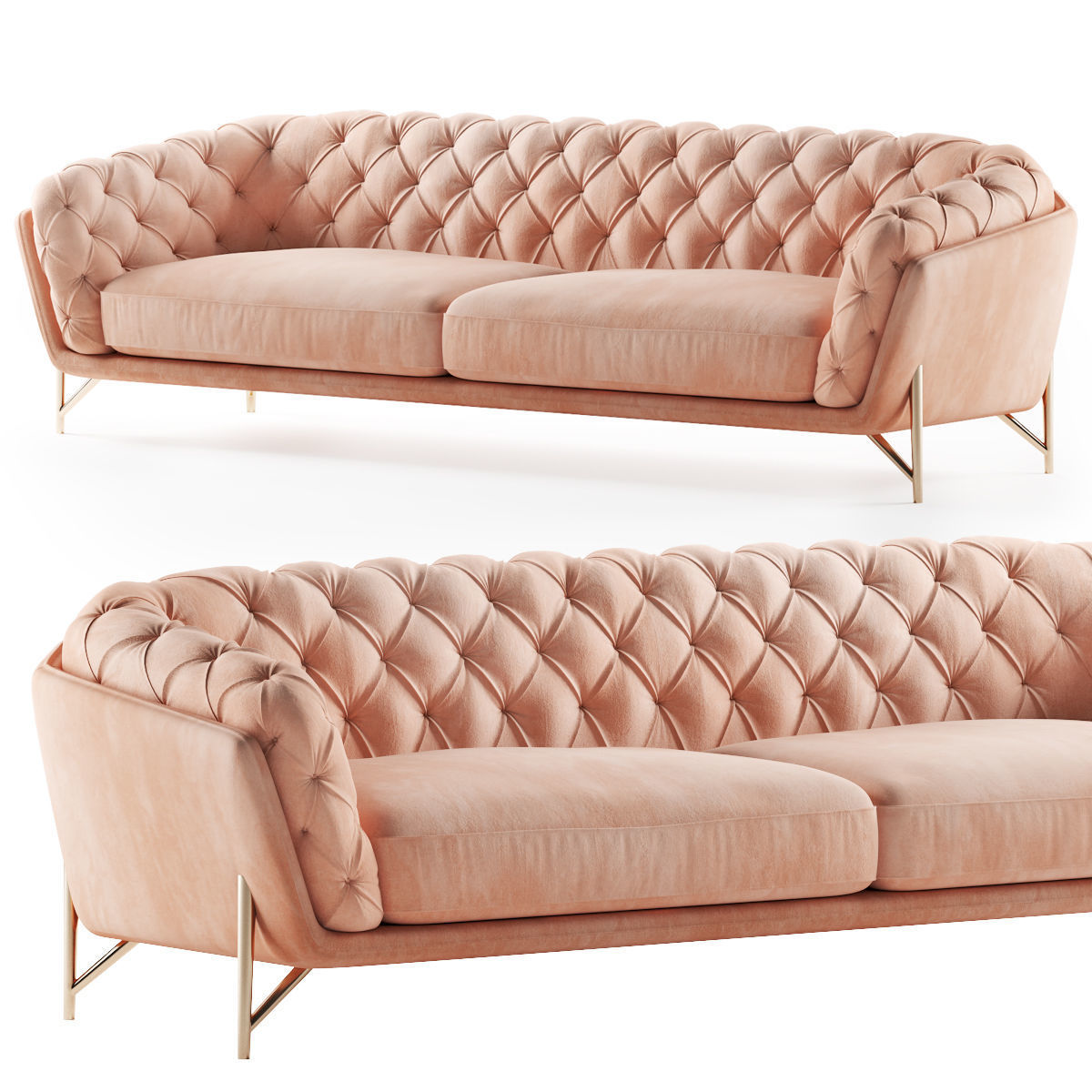3D model Calia Italia sofa art nouveau | CGTrader