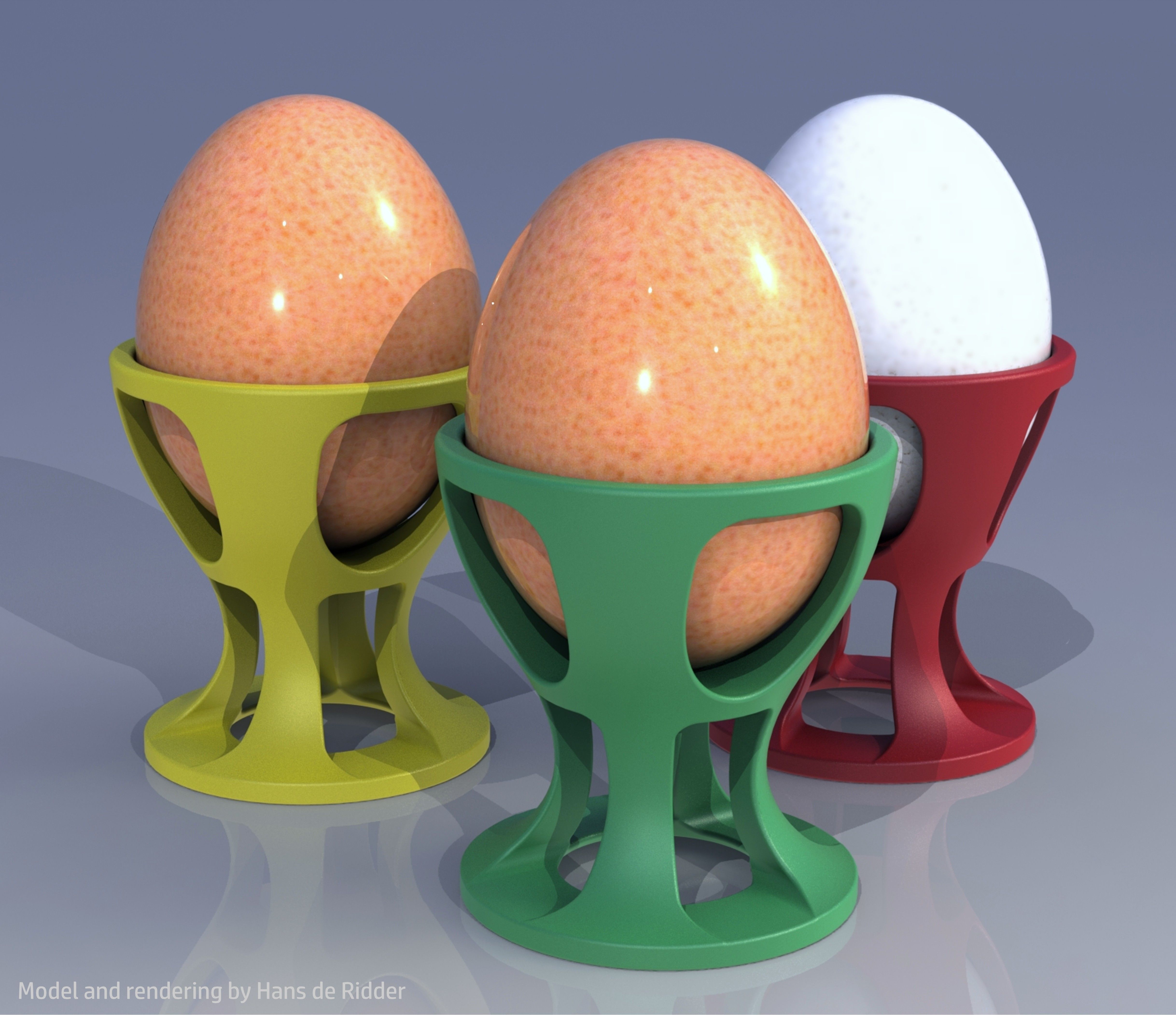 3D print model egg stand CGTrader