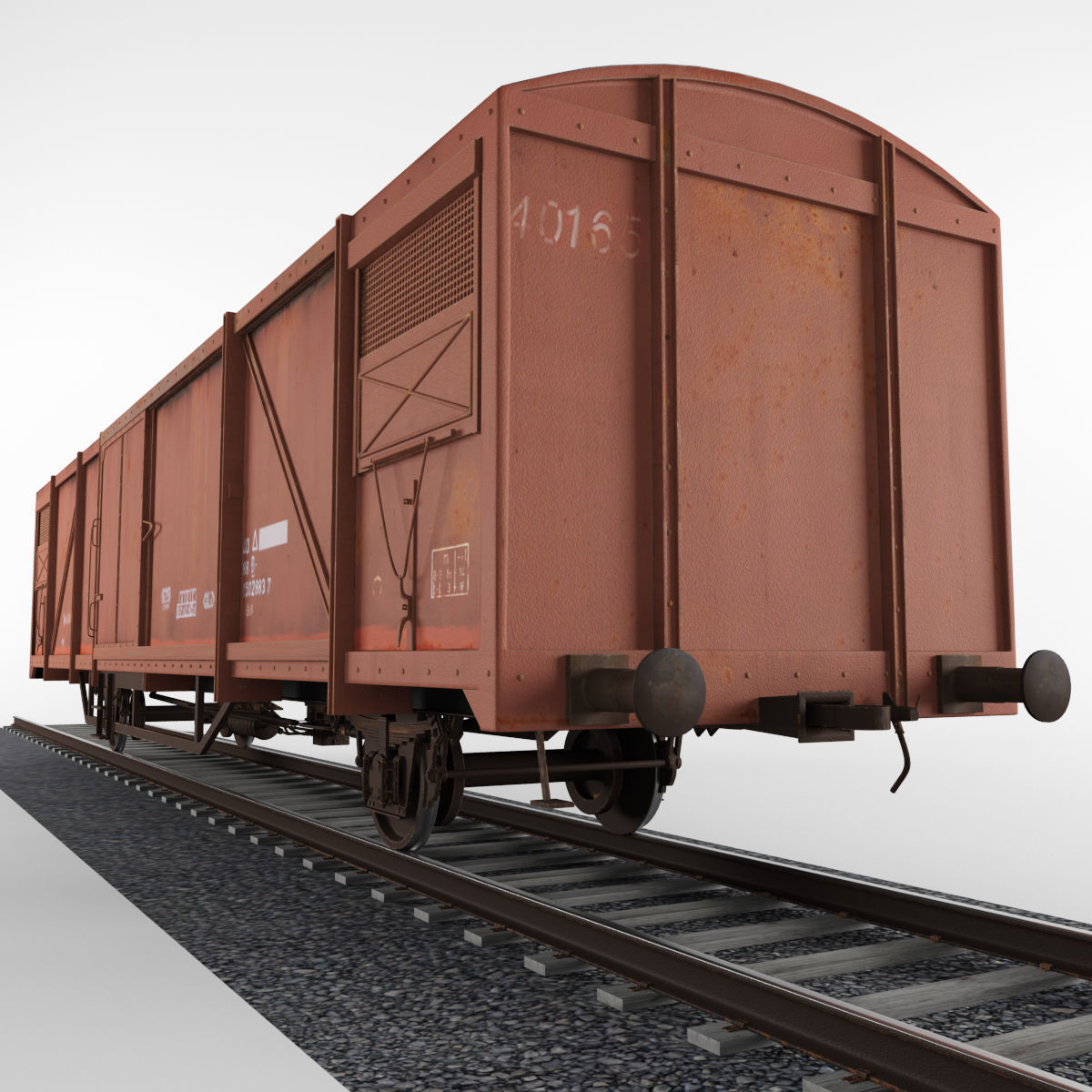 Train Boxcar 3D model CGTrader