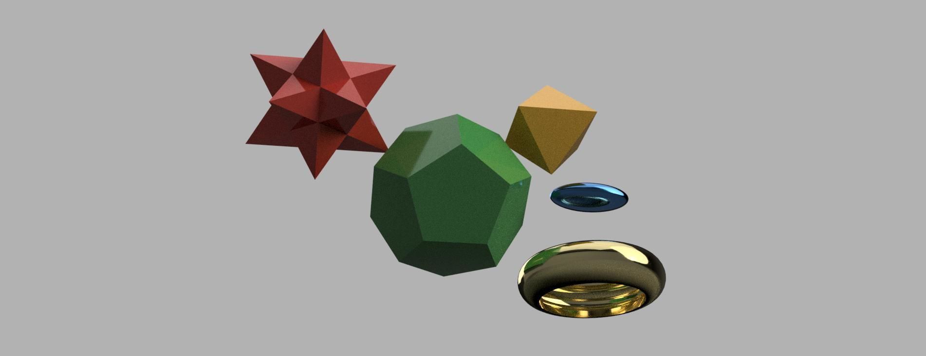 Complex geometric shapes 3D model 3D printable | CGTrader