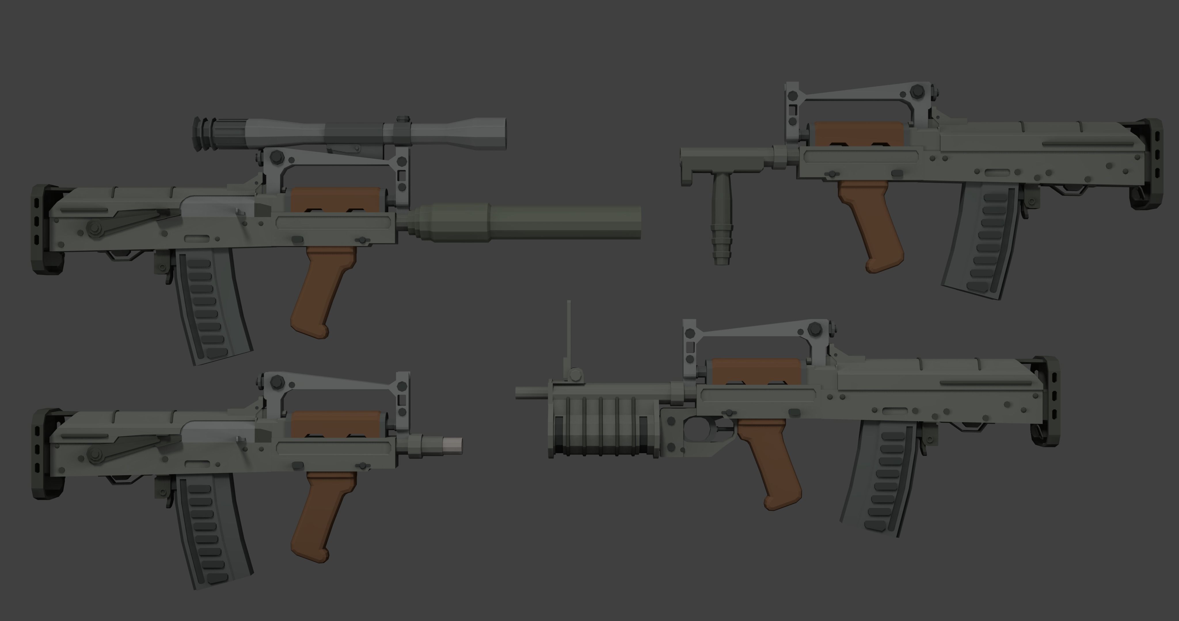 3D model OC GROZA 14 - Low Poly Isometric VR / AR / low-poly | CGTrader