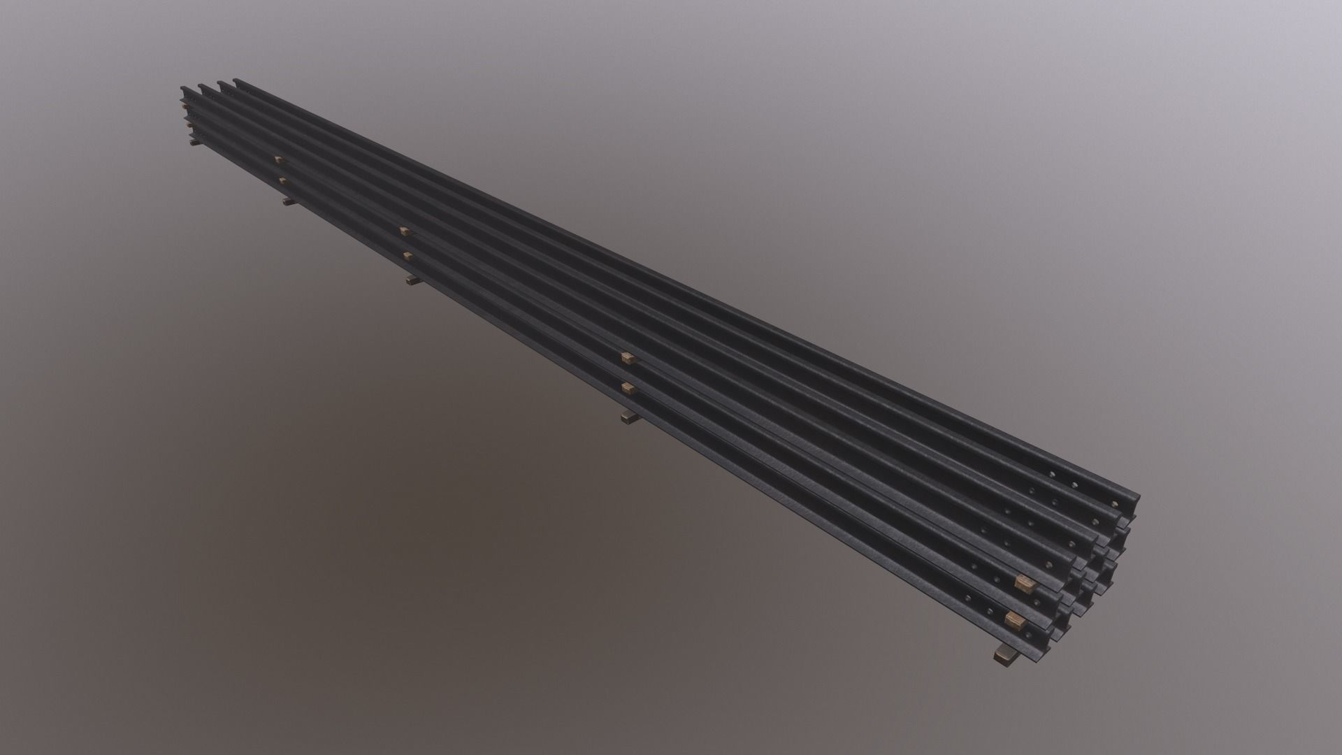 3D model Stacked Rails P65 VR / AR / low-poly | CGTrader