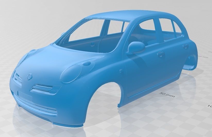 132 Nissan Micra Printable Body Car CGTrader