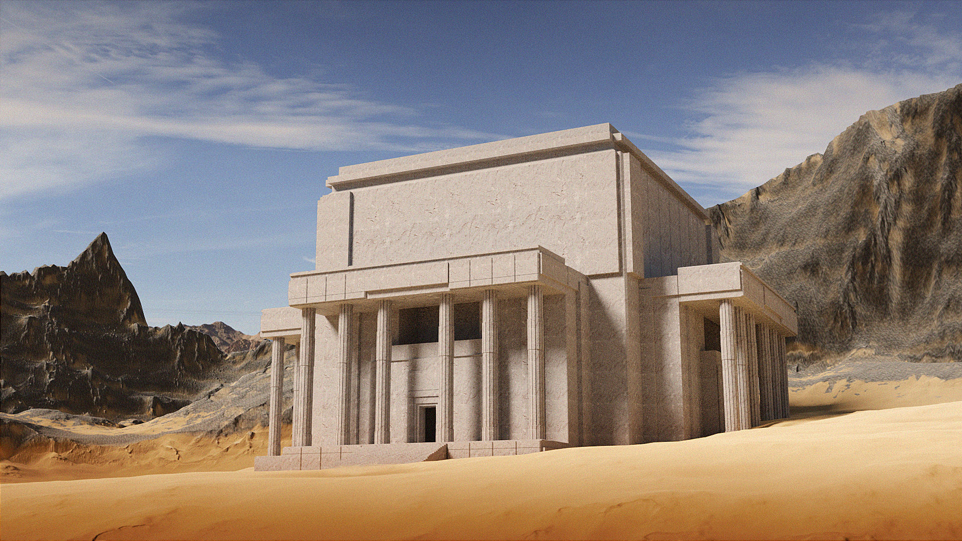 temple 3D model