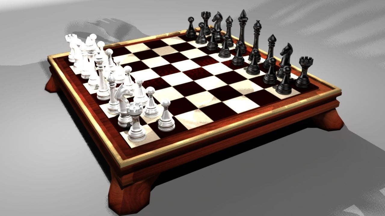 Custom Chess 3D model