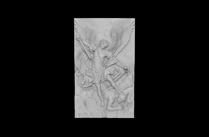 The Archangel Michael Triumphing Over Satan 3D model 3D printable ...