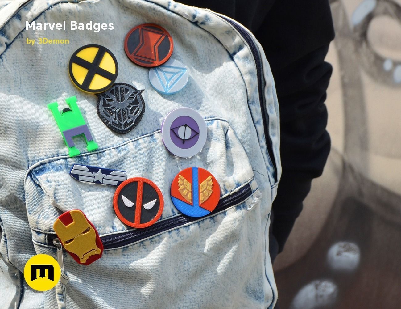Marvel Badge Designs With Colors