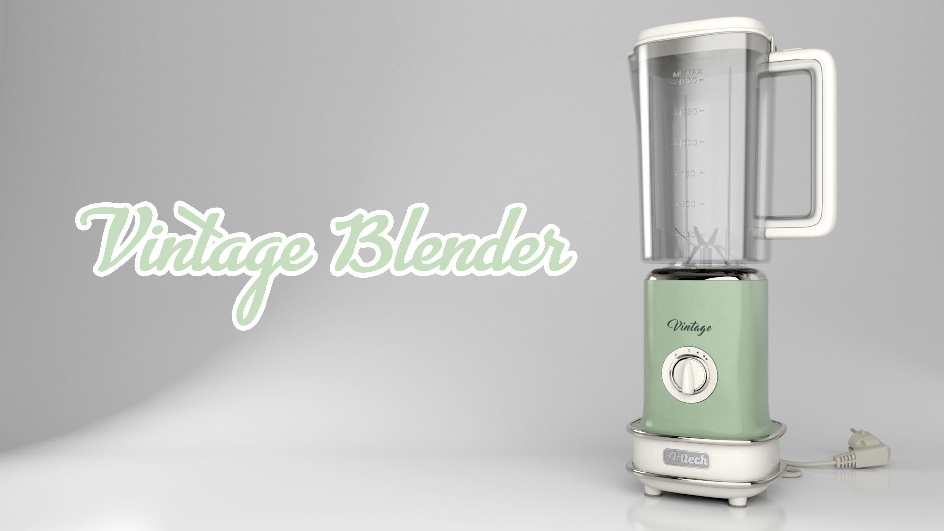 3D model Vintage Blender VR / AR / lowpoly CGTrader