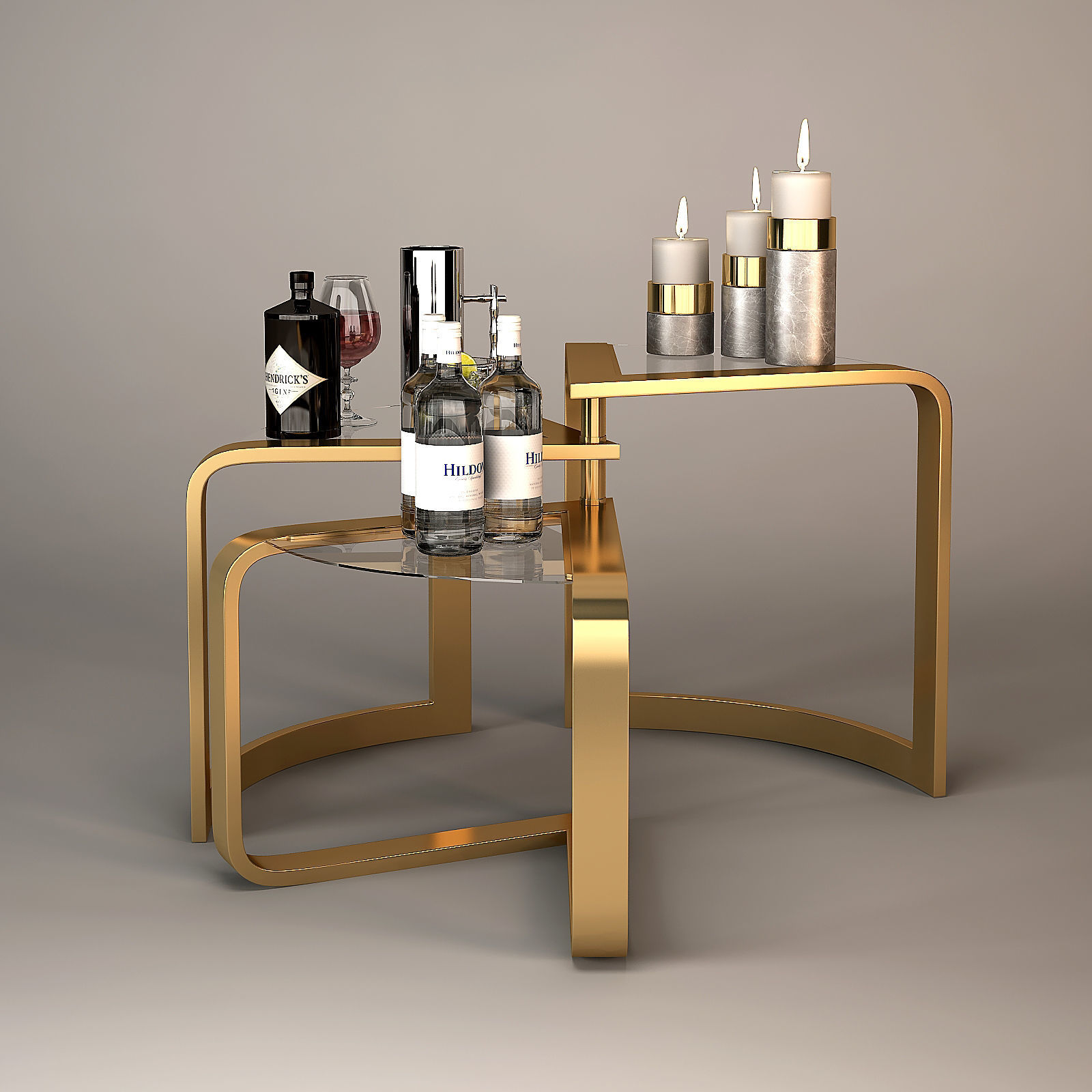 SIDE TABLE GILMORE EICHHOLTZ 3D model