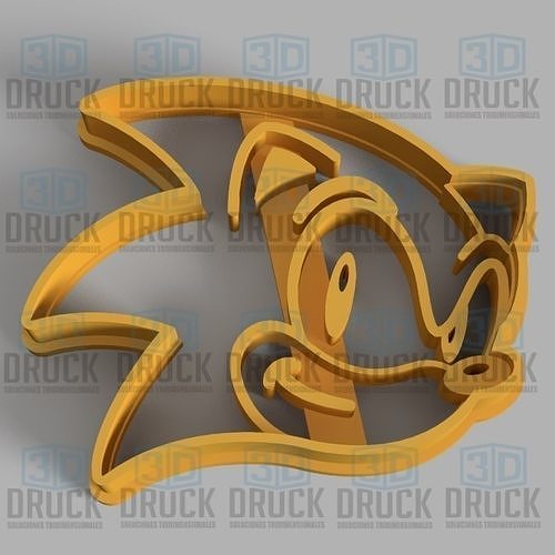 Sonic Cookie Cutter 3D model 3D printable | CGTrader