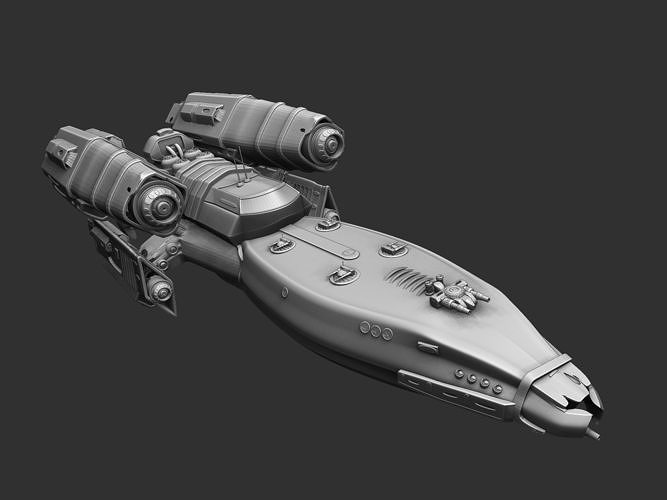 Spaceship 3D model 3D printable | CGTrader