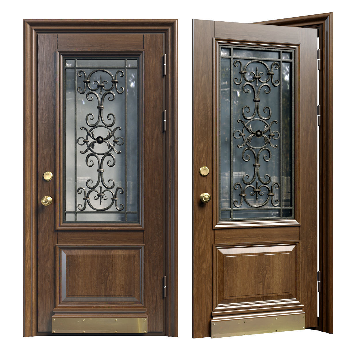 Entrance door 3D CGTrader