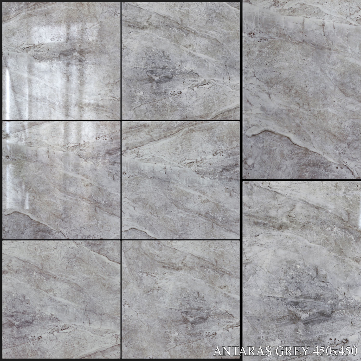 Yurtbay Seramik Antaras Grey 450x450 3D model