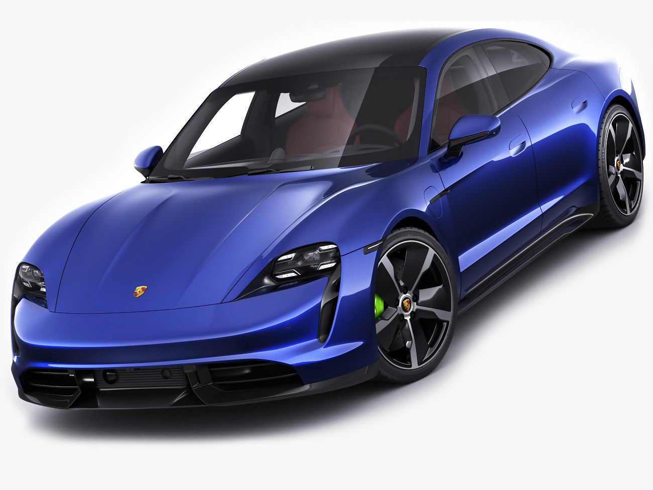 Porsche Taycan Turbo S 2020 with interior