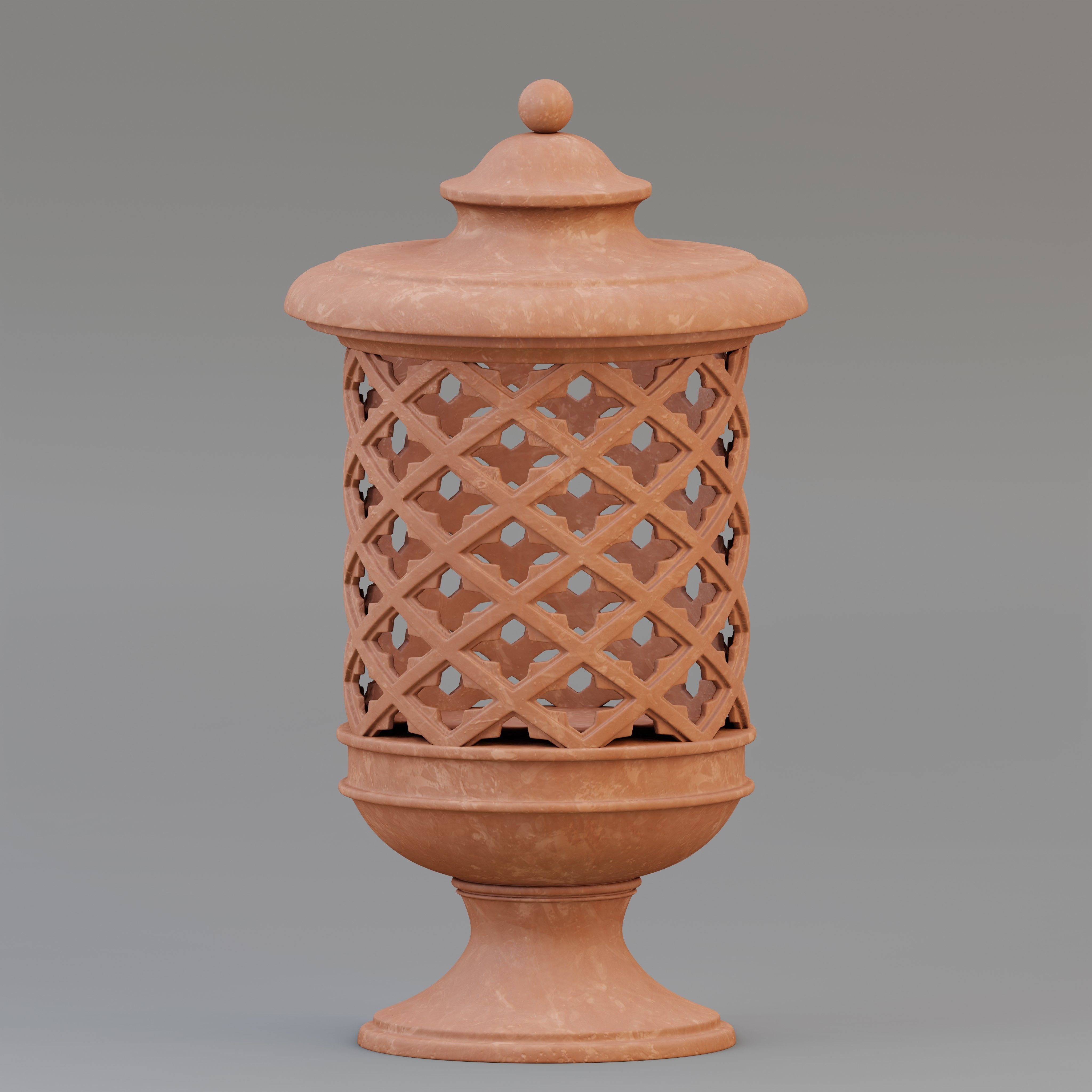 Perforated Garden Lantern 3D model