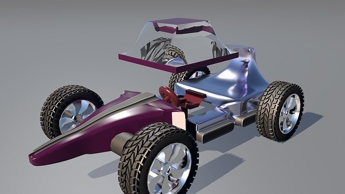 Car For Video Games six Low-poly 3D model