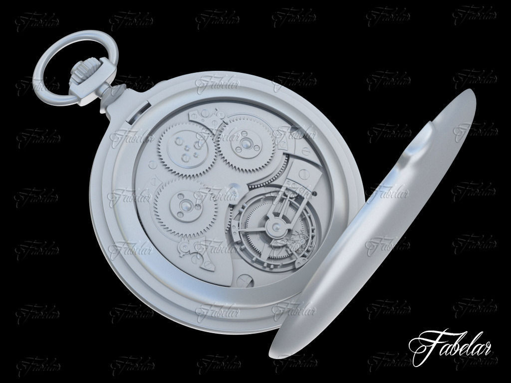 Watch mechanism 17 no textures 3D model