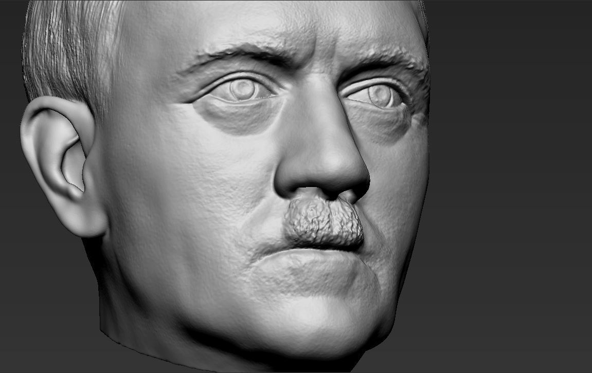 Adolf Hitler head 3D printing ready stl obj formats 3D model 3D ...