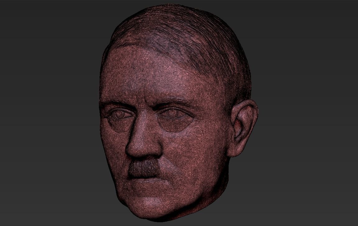 Adolf Hitler head 3D printing ready stl obj formats 3D model 3D ...