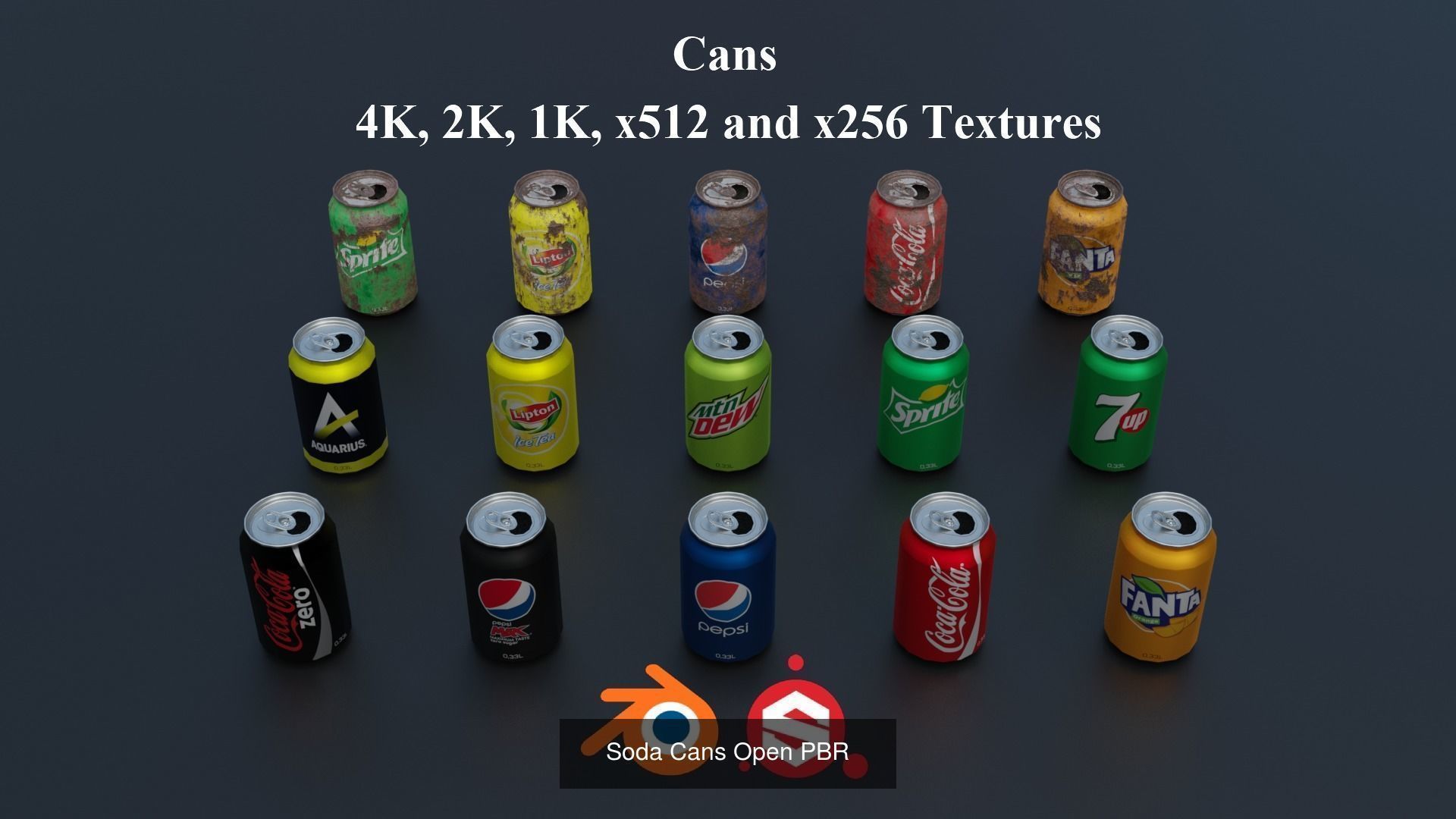 Soda Cans Open PBR