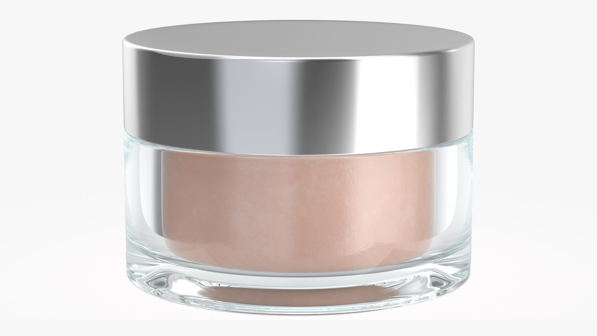 Cosmetics glass jar face hand care cream