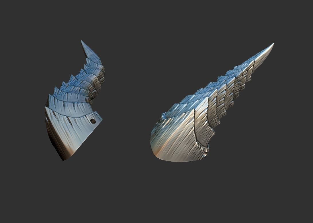 Horns 3D model for cosplay 3D model 3D printable CGTrader