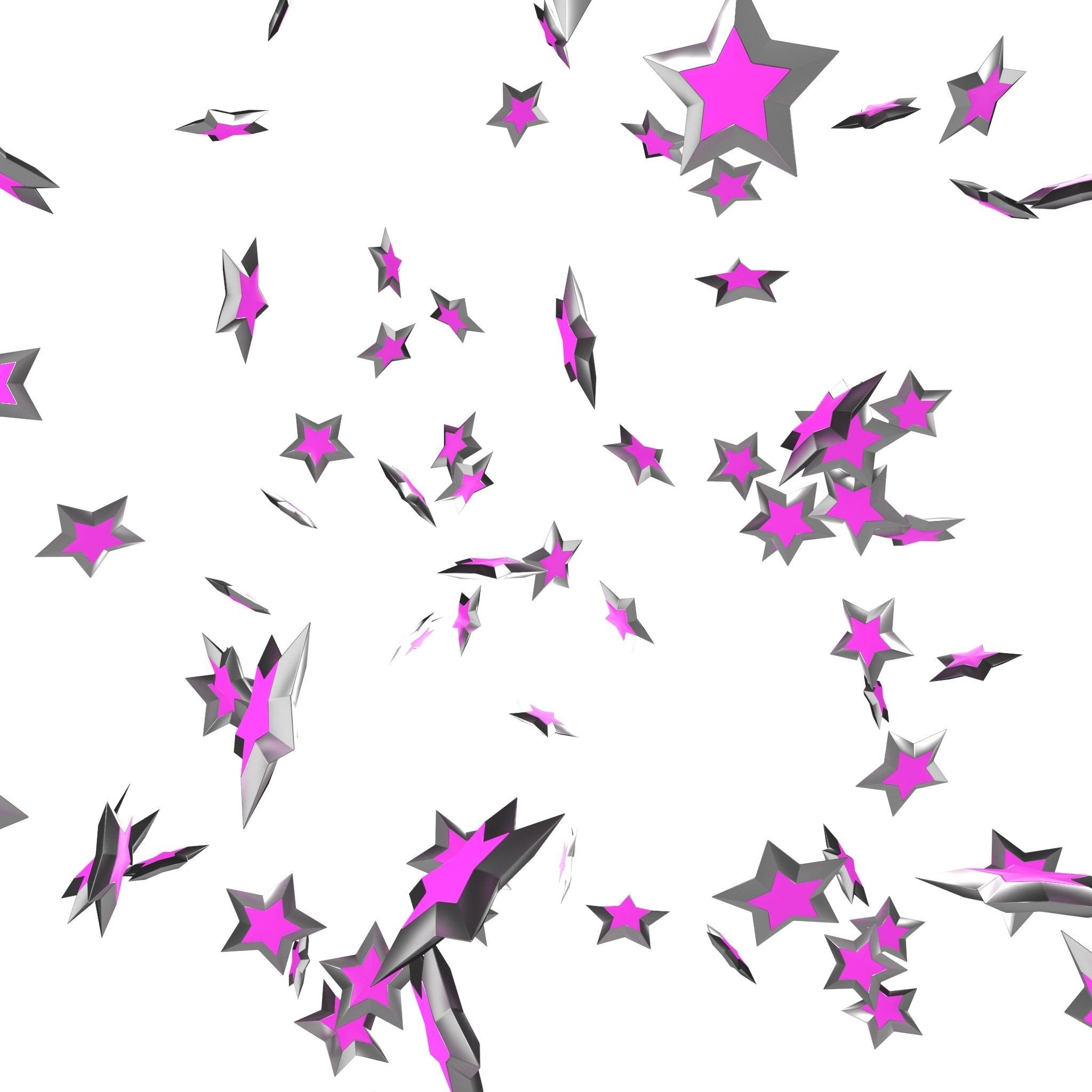Star Rain Low-poly 3D model