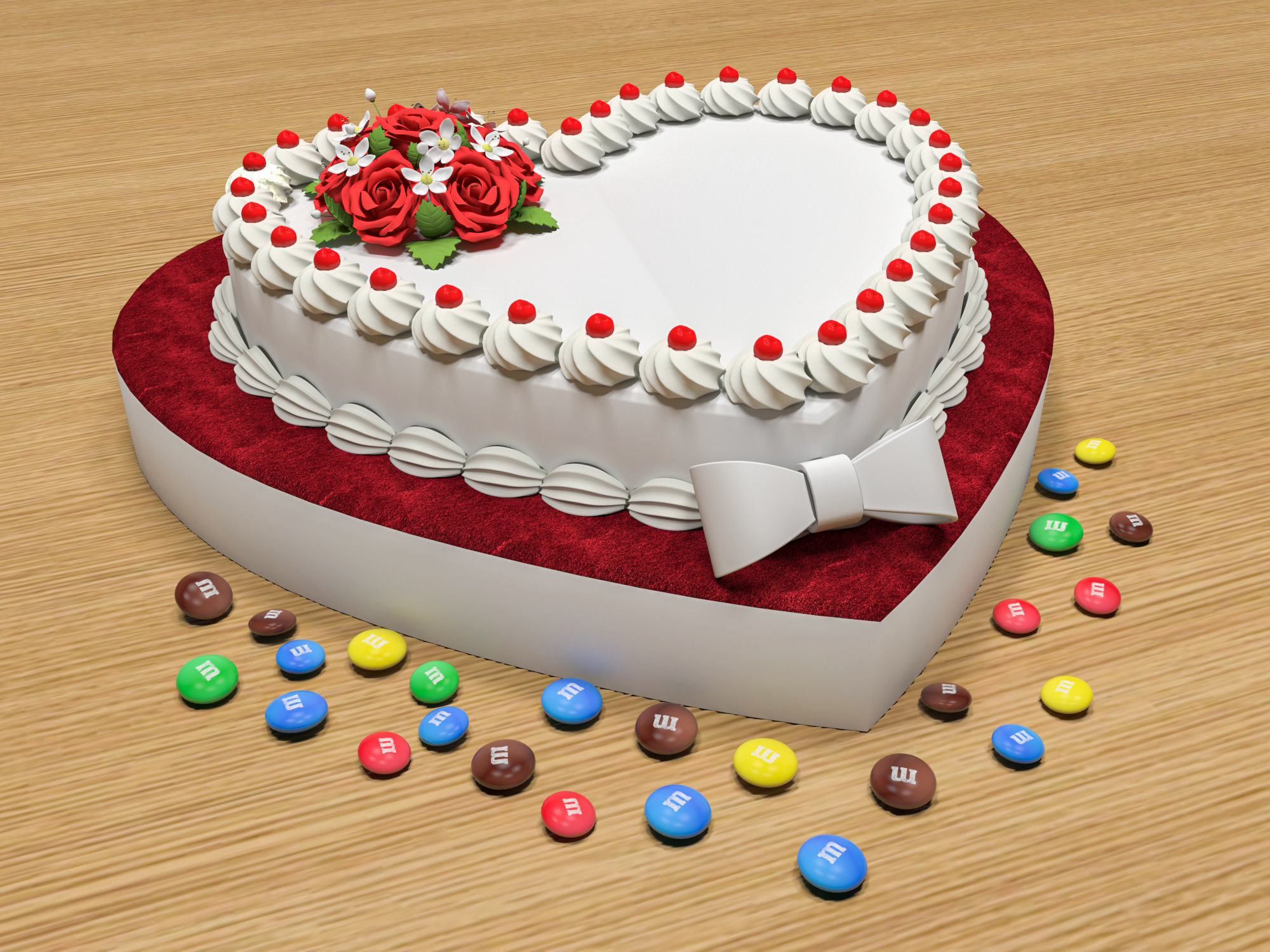 Love Cake 3D Model CGTrader