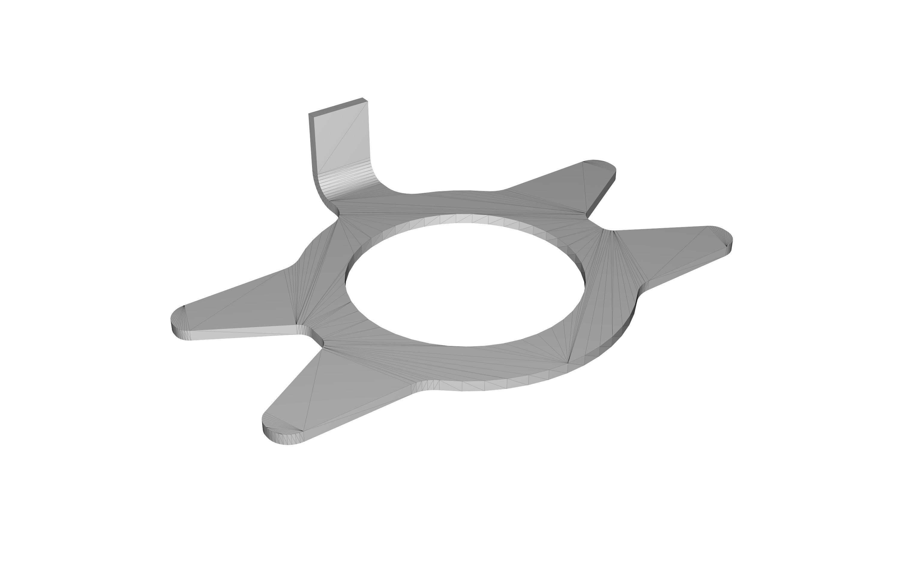 Locking tab washer 3D model CGTrader
