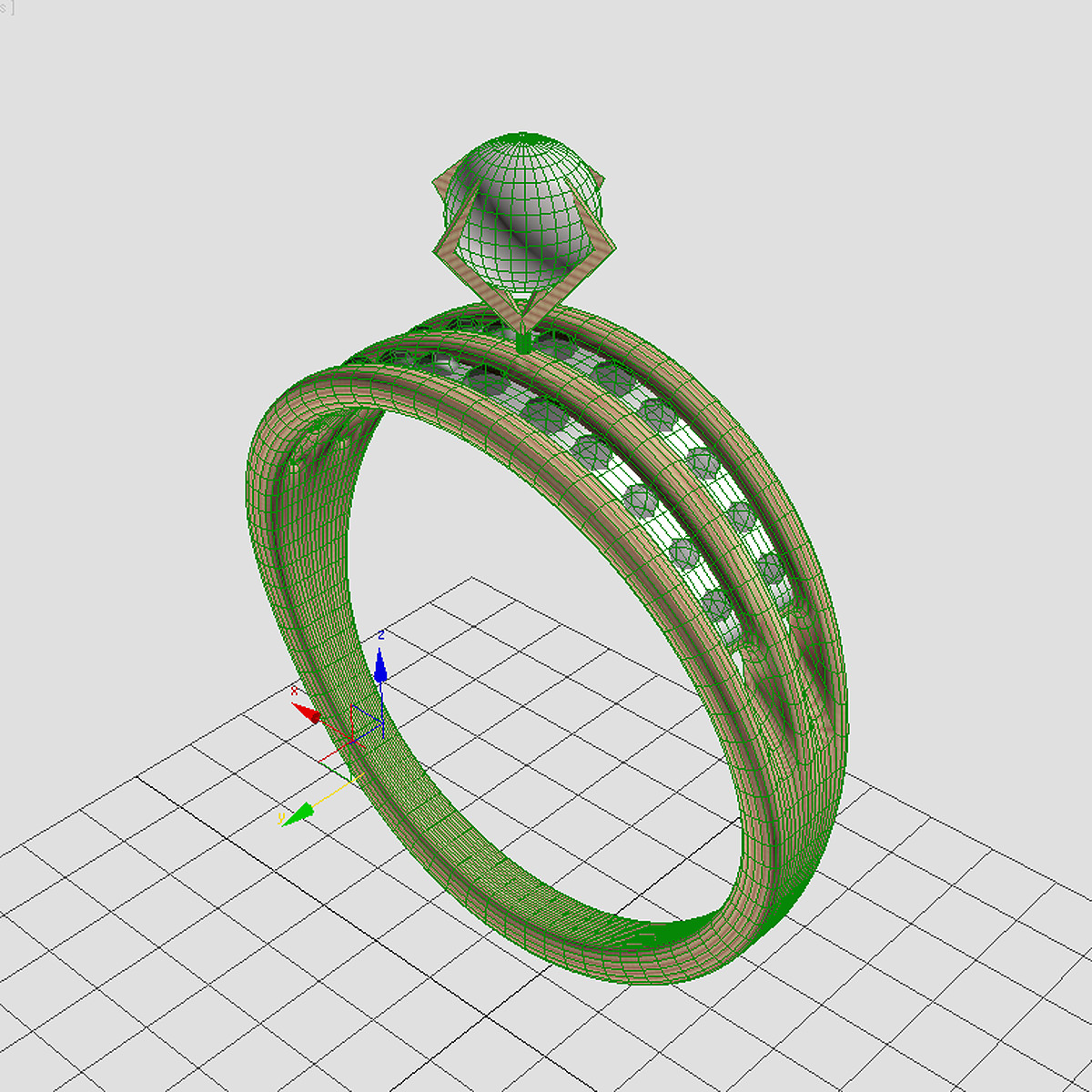 wedding obj ring 23231 .max Ring .c4d Pearl .3ds 3D Model .fbx .ma .mb .obj