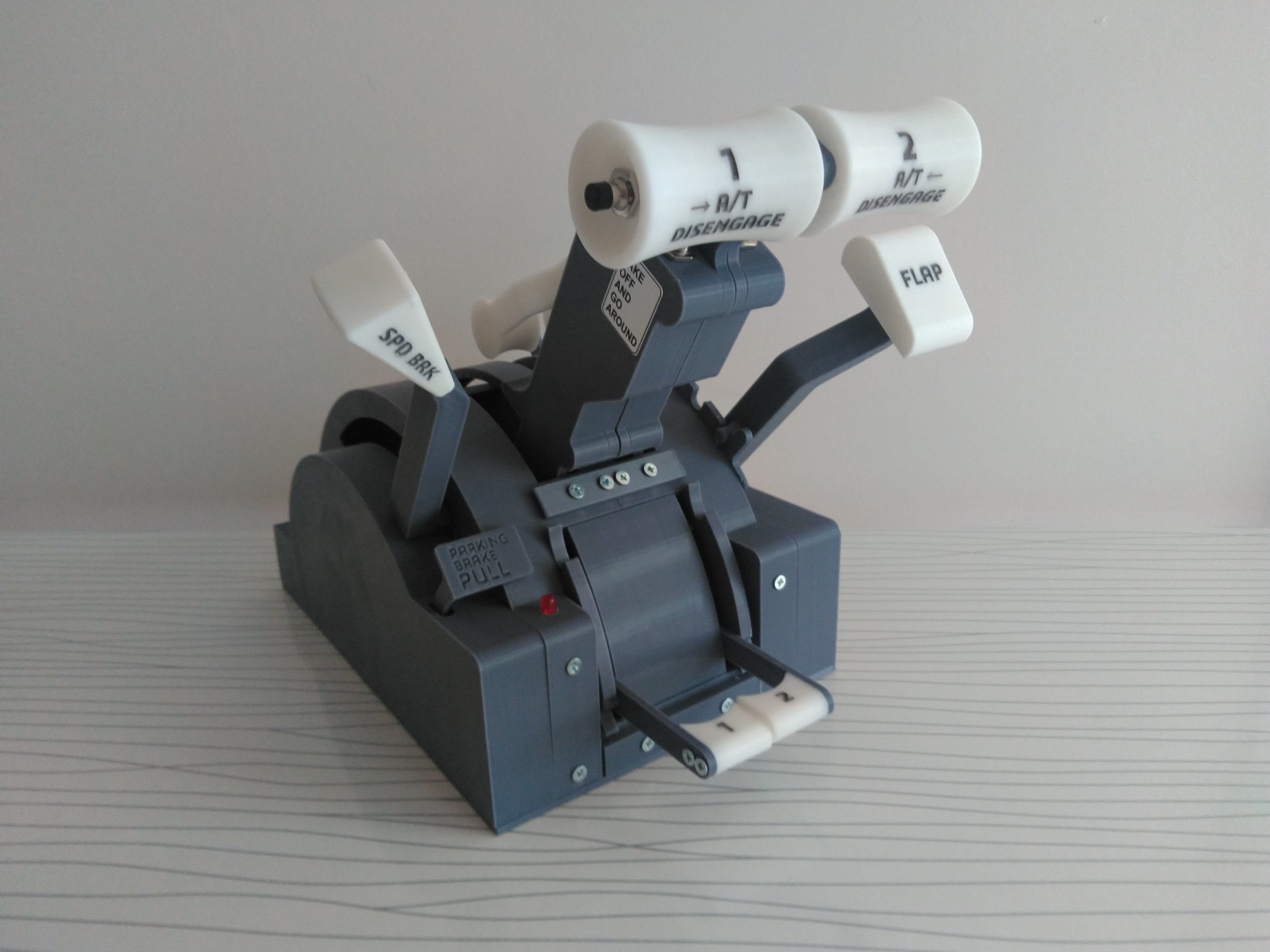 BOEING 737 THROTTLE QUADRANT 3D model 3D printable CGTrader