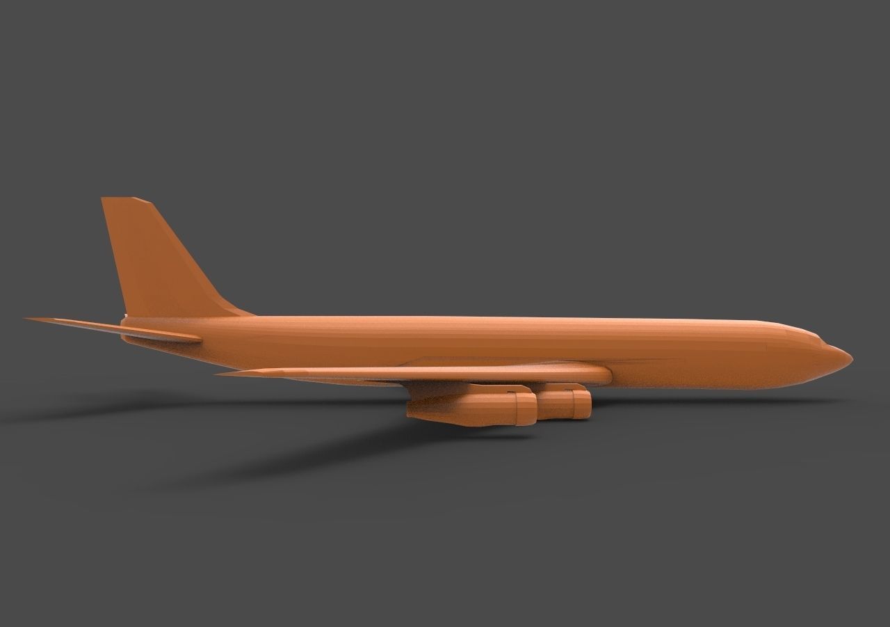 Boeing 707 3D model 3D printable | CGTrader