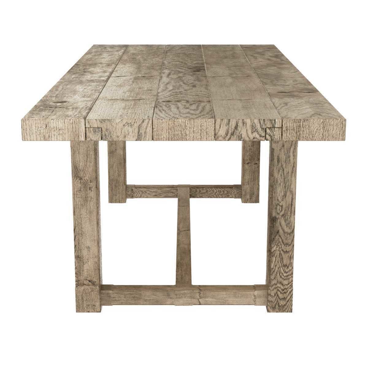 Restoration Hardware ELLA FABRIC CHAIR and CAYDEN DINING TABLE 3D model