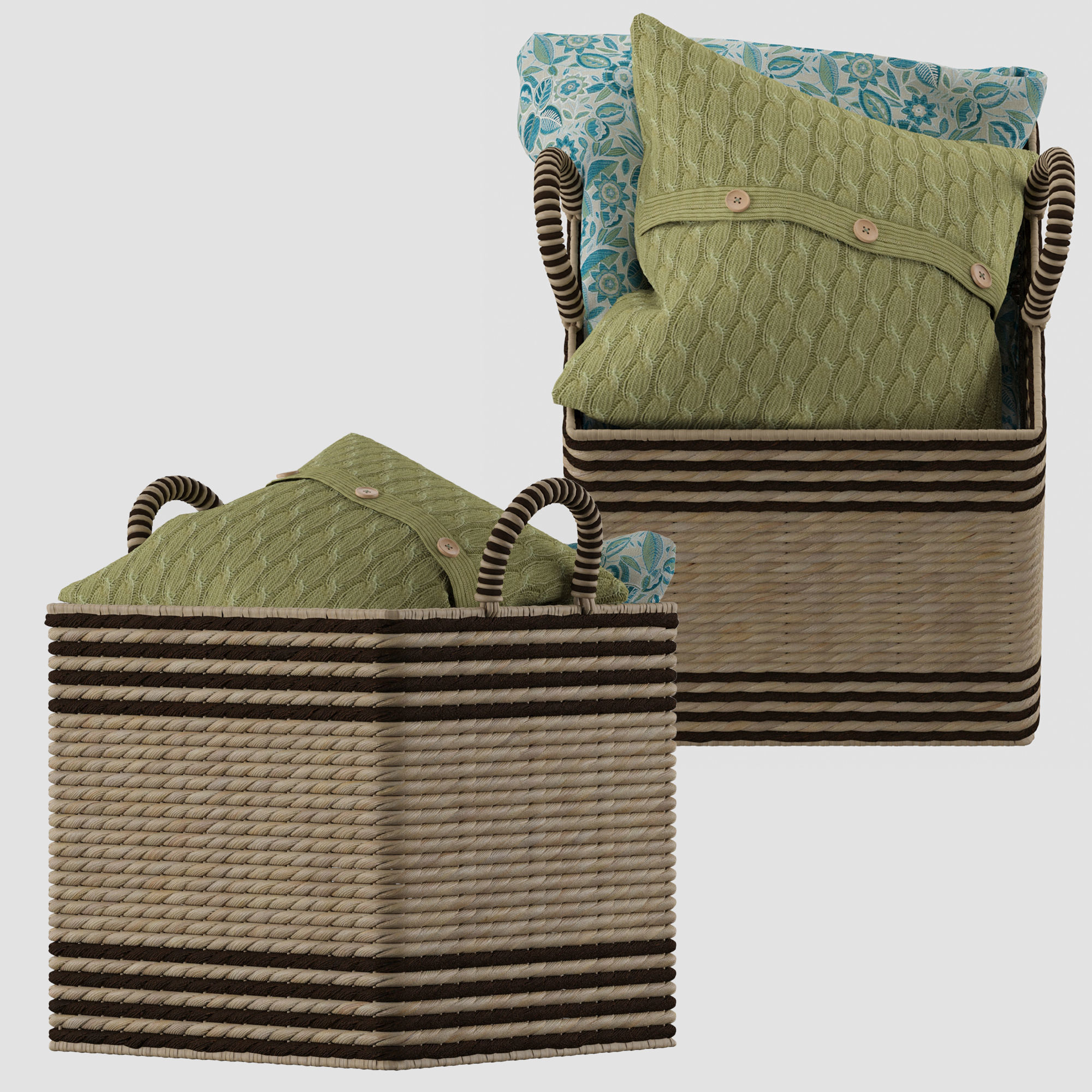 Palm Leaf Basket 3D model