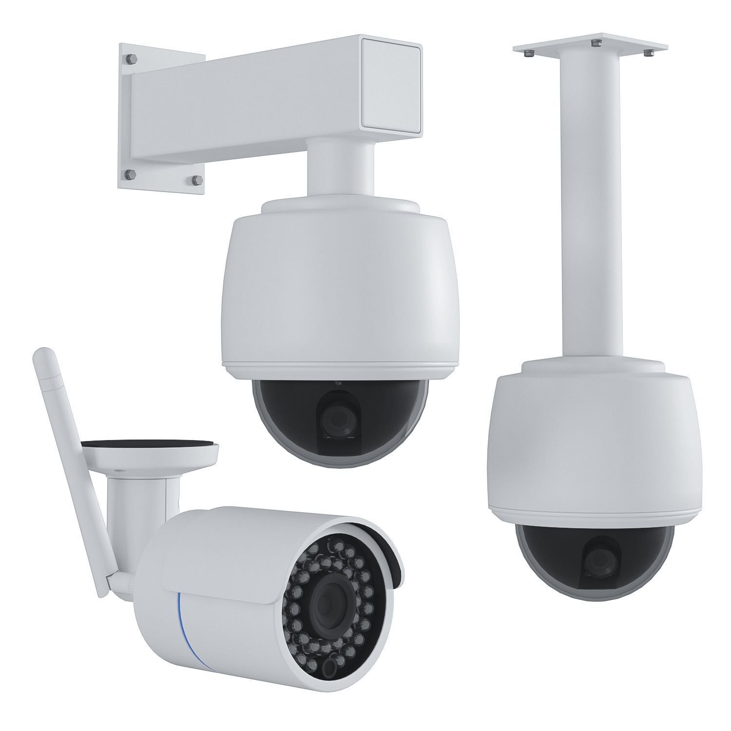 Set of surveillance cameras