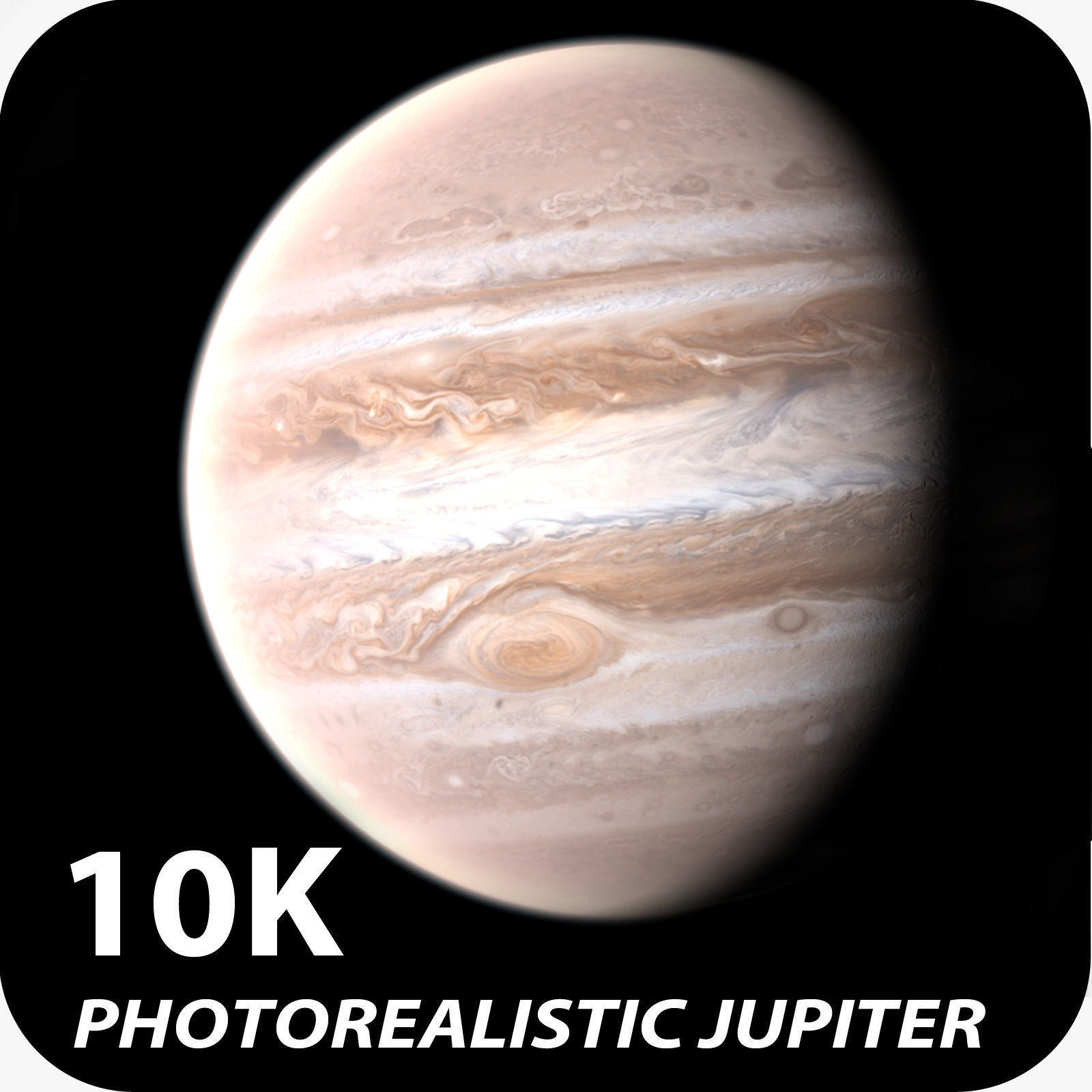 10K Photorealistic Jupiter
