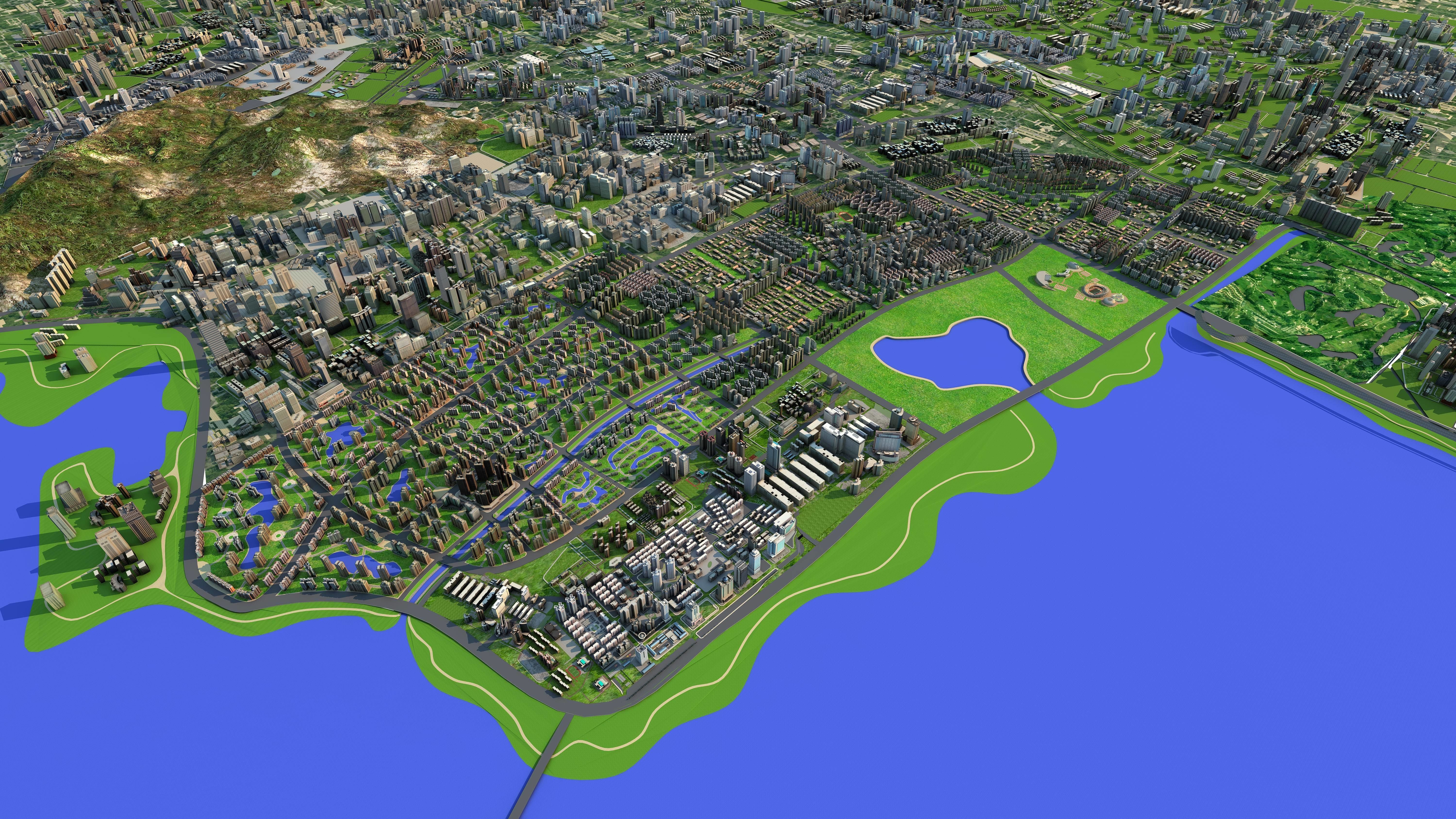 City Nanshan District Shenzhen China 3D CGTrader