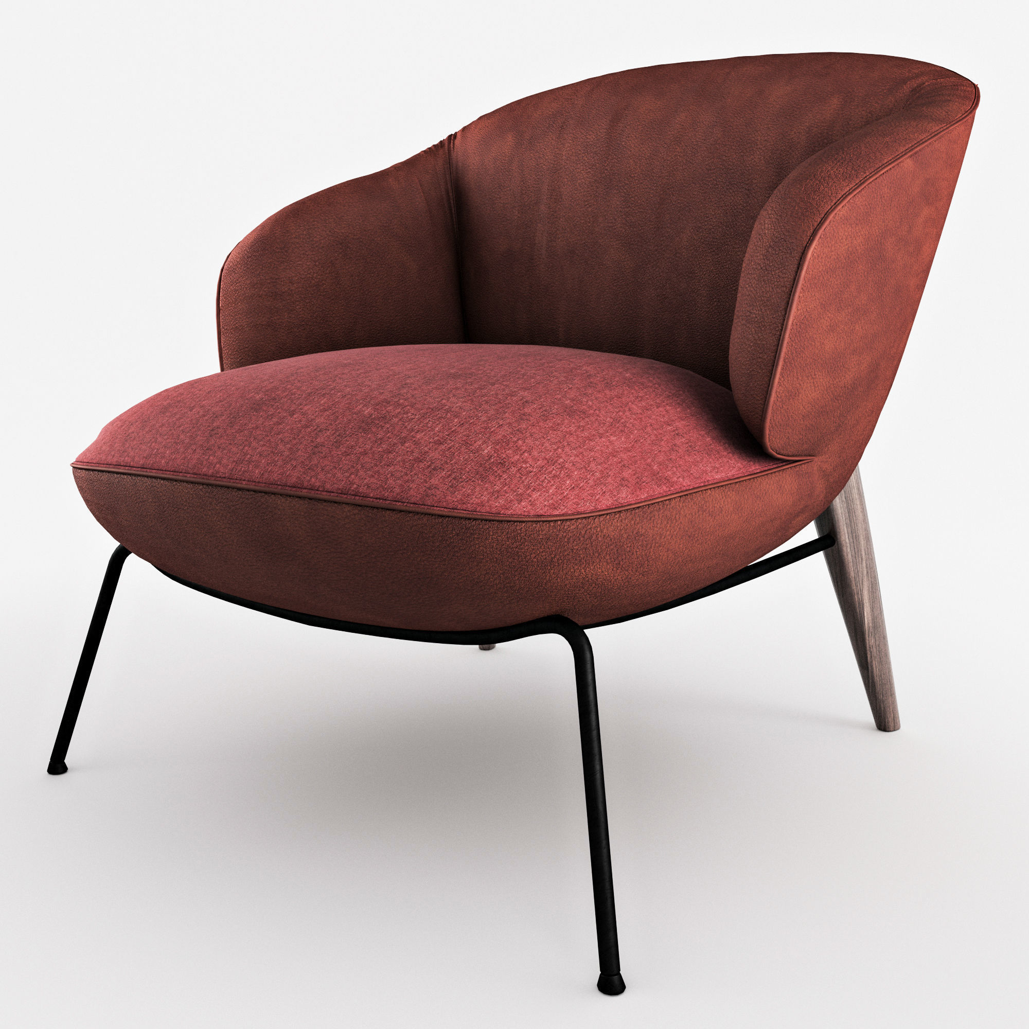 3D model Penelope armchair Natuzzi VR / AR / lowpoly MAX