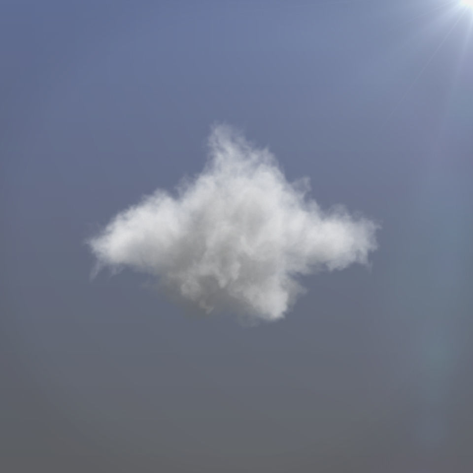 Cloud 3D Vdb Max Maya 05 realistic CGTrader