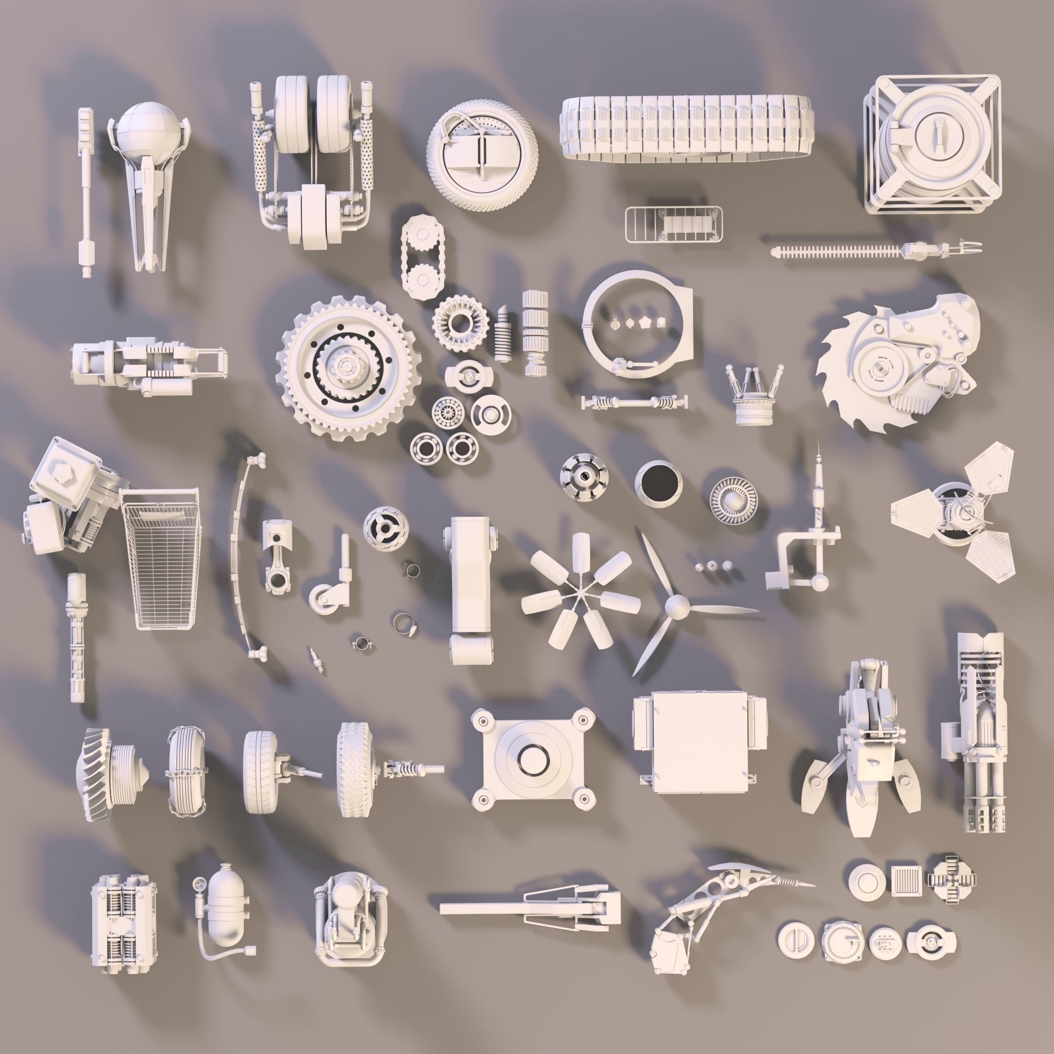 Kitbash auto 3D model CGTrader