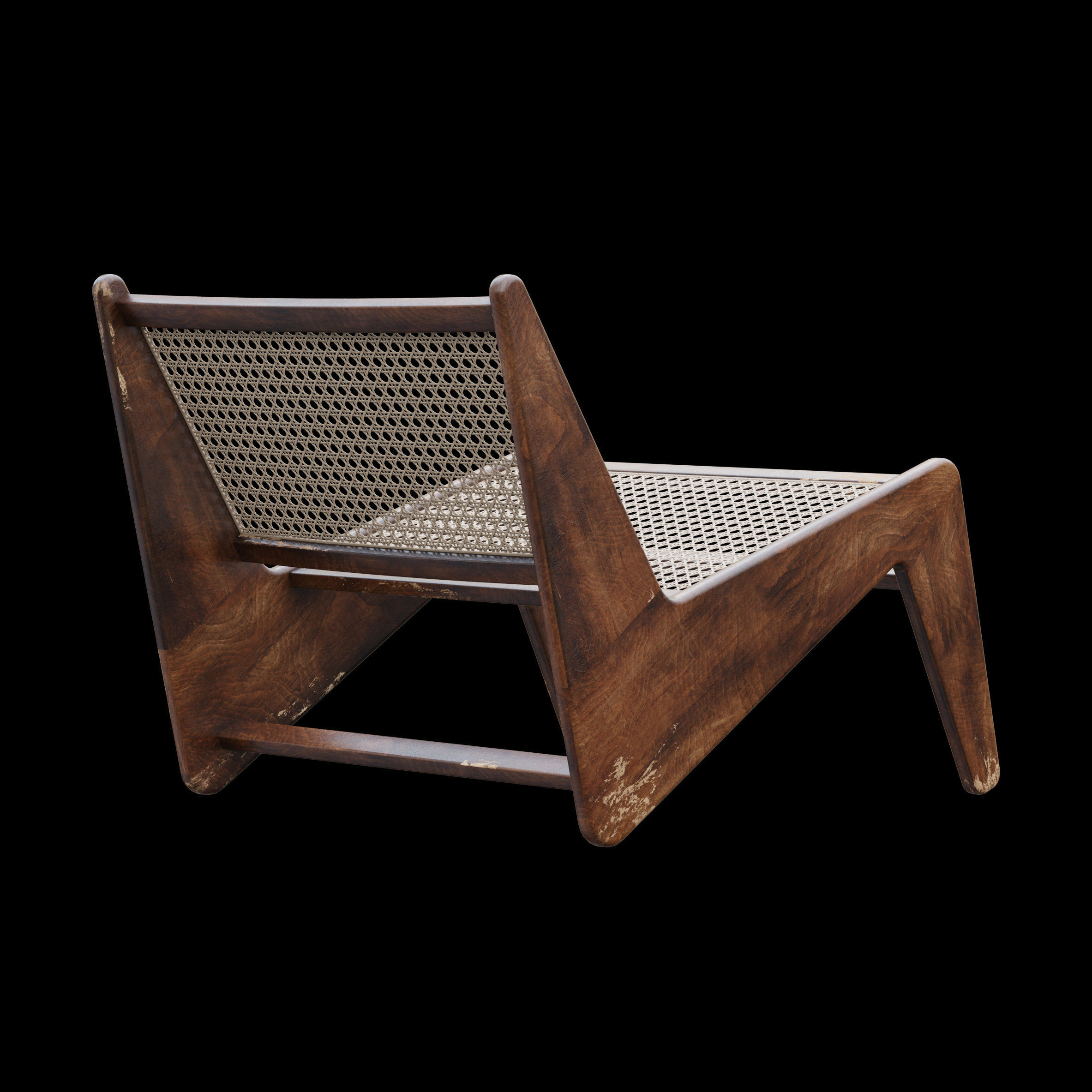 Kangaroo Chair by Pierre Jeanneret 3D model CGTrader