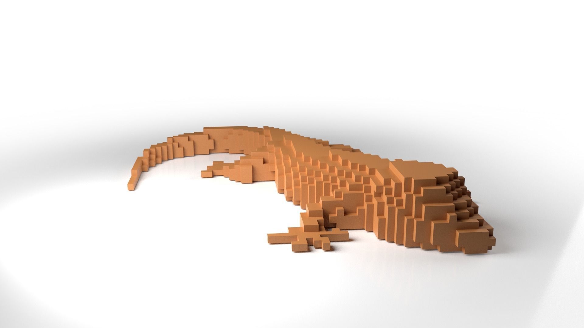 GecoRhino Minecraft Voxel Low-poly 3D model