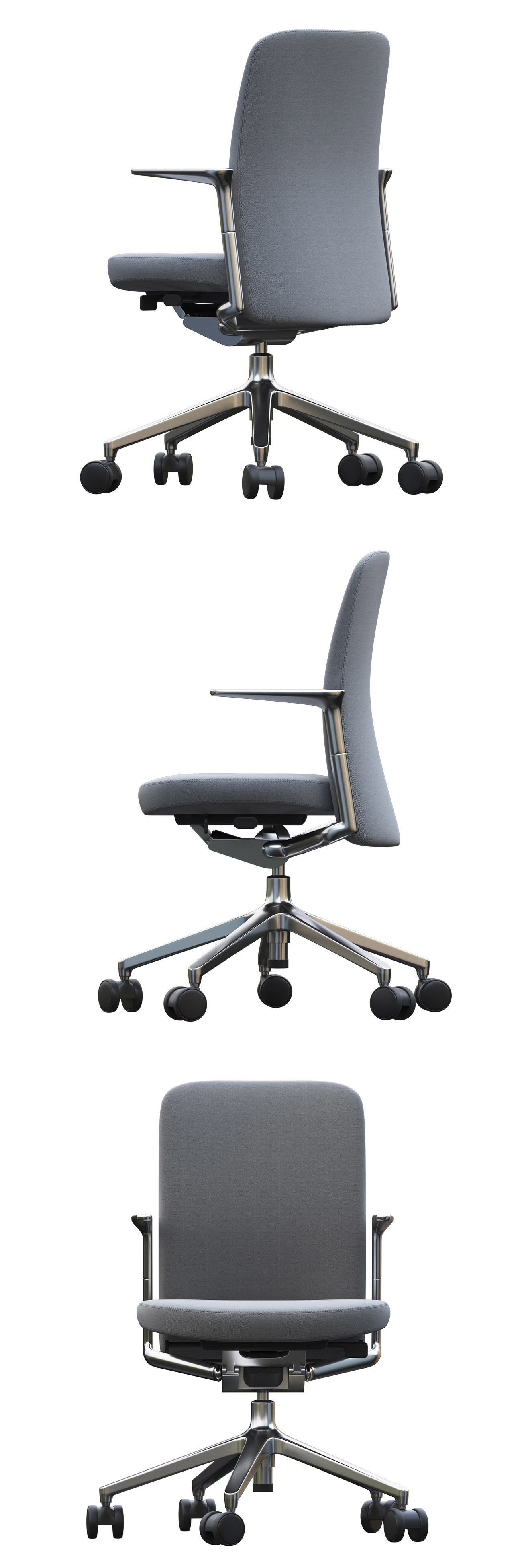 Vitra pacific chair low high 3D model CGTrader