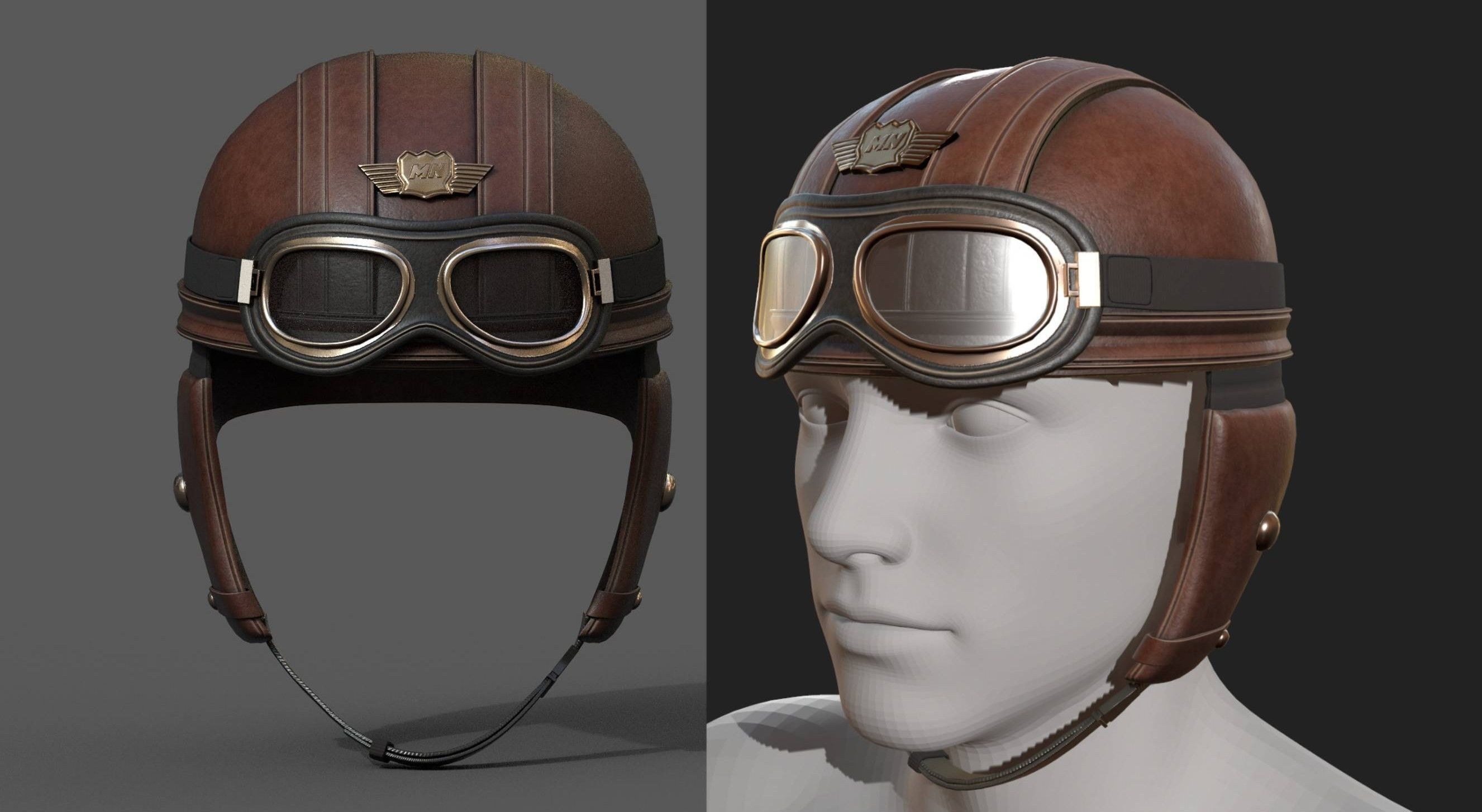 Helmet scifi military combat 3d futuristic technology