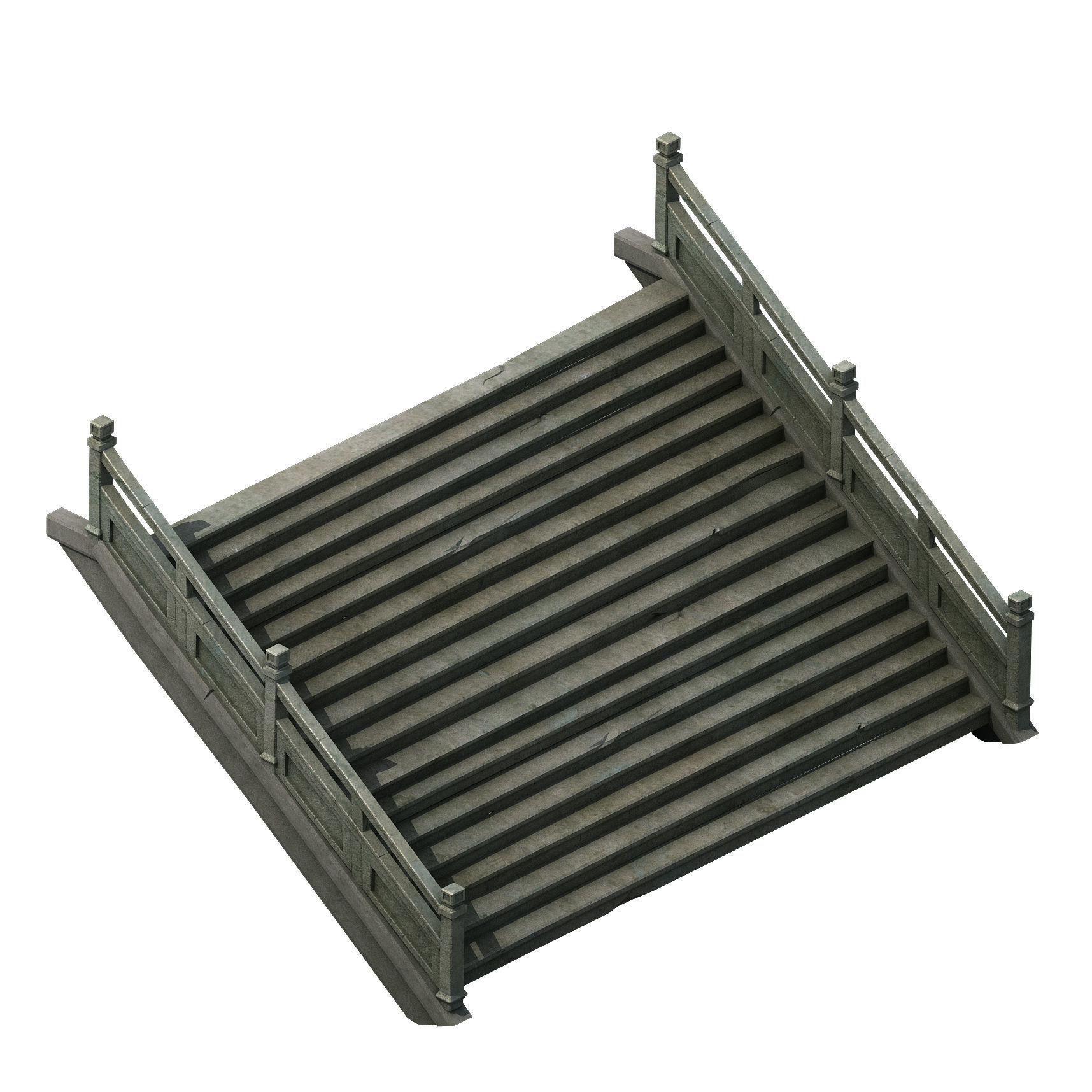 ncient building accessories - stone staircase 01