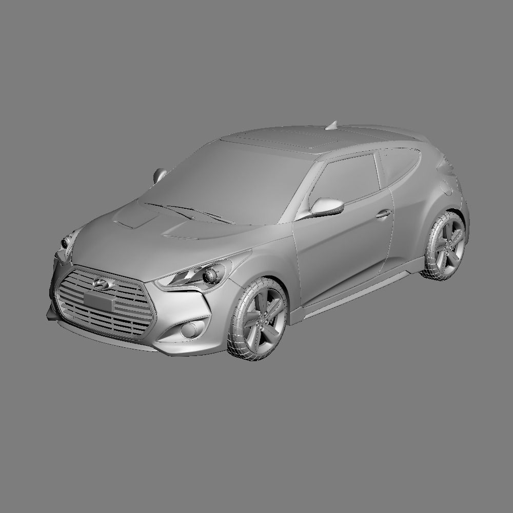 Hyundai Veloster Turbo 2013 3D model CGTrader
