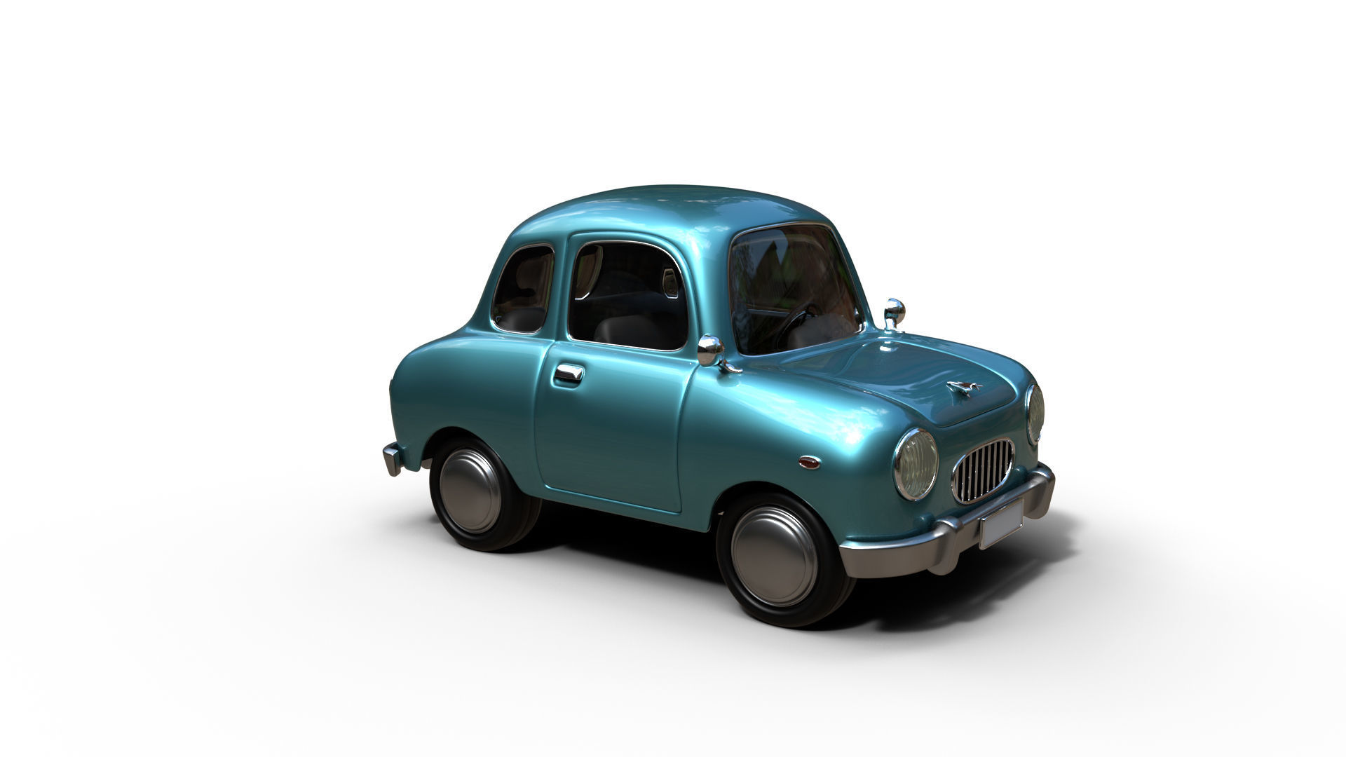Cartoon Car Rig 3D model rigged | CGTrader